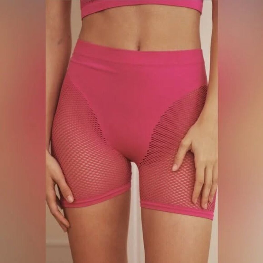 BNWT by Anthropologie Seamless Mesh Boyshorts & Corset Tank, Size S/M - Picture 8 of 8